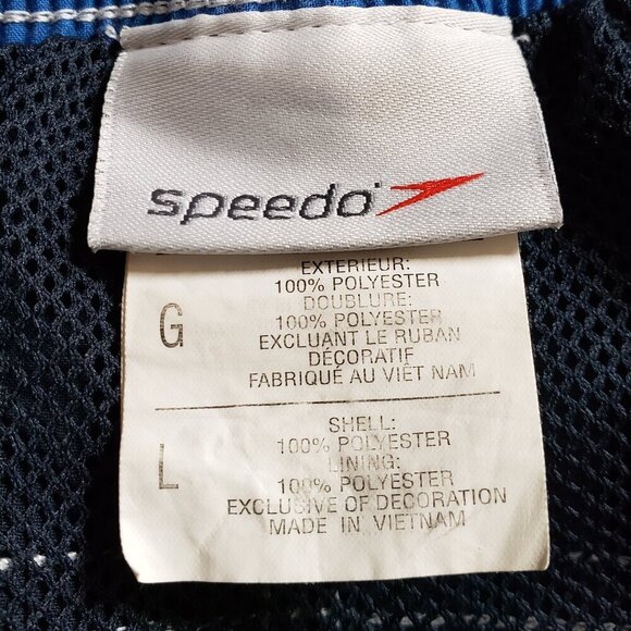 Speedo - Mens Blue and White Swim Shorts. Size Large - Picture 3 of 4